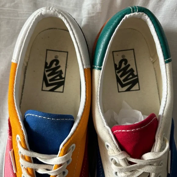 VANS Era Patchwork Shoes W8.5/M7 Multicolor Skateboard Sneakers Excellent - Picture 10 of 10